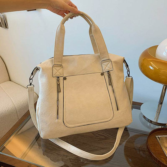 Retro Women's Crossbody Bag - Soft PU One-Shoulder Tote in Stylish Colors - Buy Center