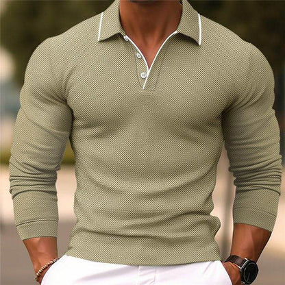 Men's Long Sleeve Button Sweatshirt - Stylish Sportswear for Autumn - Buy Center