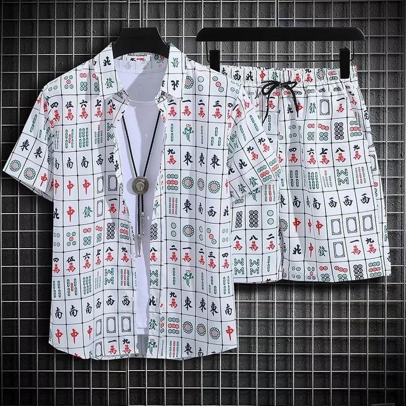 Men's Quick-Drying Floral Beach Suit - Loose Fit, Stylish Summer Set - Buy Center