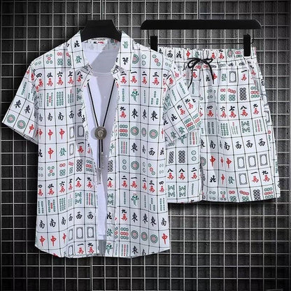 Men's Quick-Drying Floral Beach Suit - Loose Fit, Stylish Summer Set - Buy Center