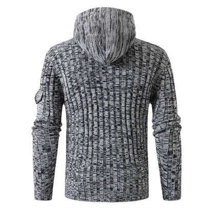 Horn Button Slim Fit Men's Sweater - Cozy Pullover in Stylish Colors - Buy Center