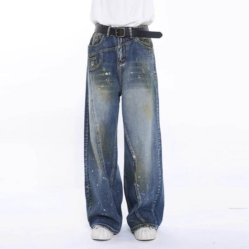 Personalized Three-Dimensional Cut Jeans for Men - Mid Waist & Loose Fit - Buy Center