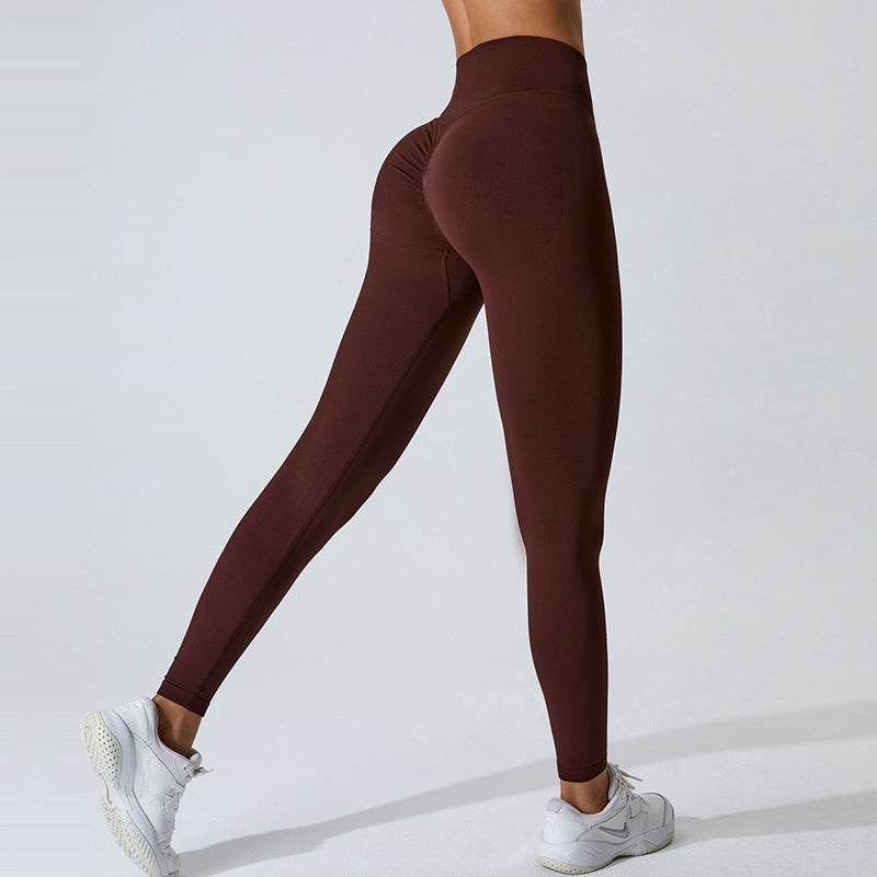 Buycenter Seamless Yoga Pants - Peach Hip Raise for All Sports Activities - Buy Center