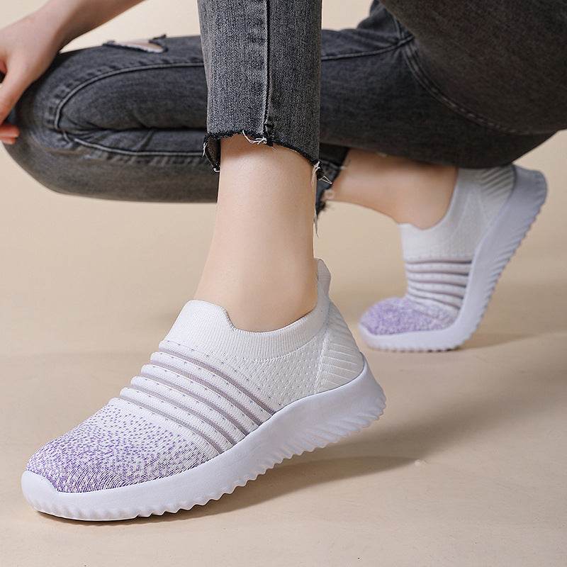 Women's Breathable Mesh Sneakers - Lightweight Casual Flats for Summer - Buy Center