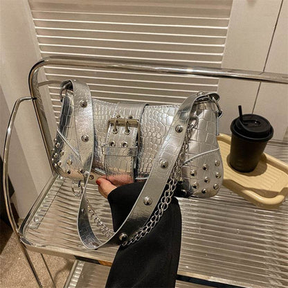 Fashionable Texture Shoulder Handbag - Stylish Urban Design for Commuters - Buy Center