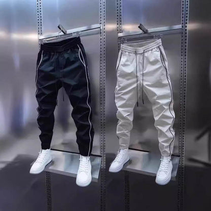 Men's Ankle-Tied Harlan Cargo Pants - Casual Workout, Loose Fit - Buy Center