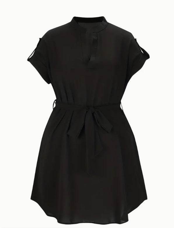 Women's Bowknot Short Sleeve Dress - Stylish Casual Wear in 7 Colors - Buy Center