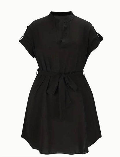 Women's Bowknot Short Sleeve Dress - Stylish Casual Wear in 7 Colors - Buy Center