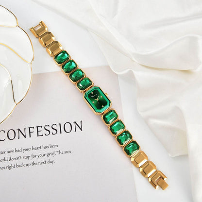 Elegant Square Dial Women's Bracelet Watch - 27mm Stylish Timepiece - Buy Center