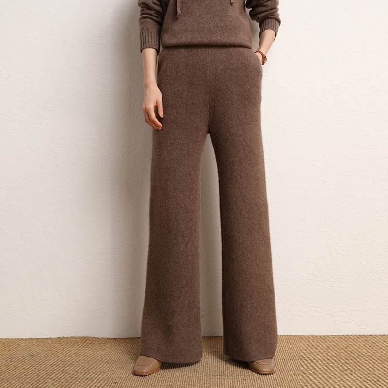 Women's High Waist Wide Leg Pants - Stylish Velvet Casual Fashion 2025 - Buy Center