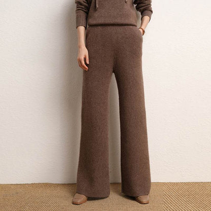 Women's High Waist Wide Leg Pants - Stylish Velvet Casual Fashion 2025 - Buy Center