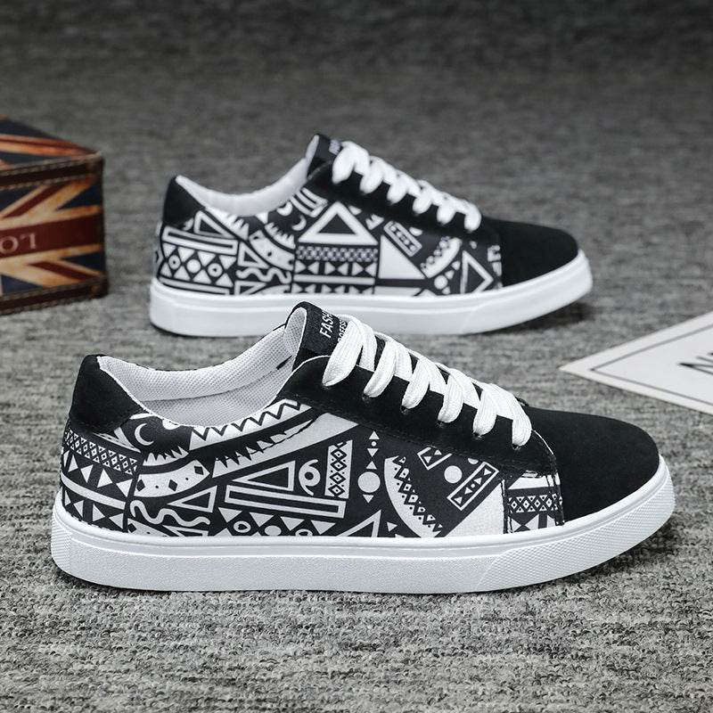 Plus Size Casual Sneakers - Breathable Canvas Skate Shoes for Students - Buy Center