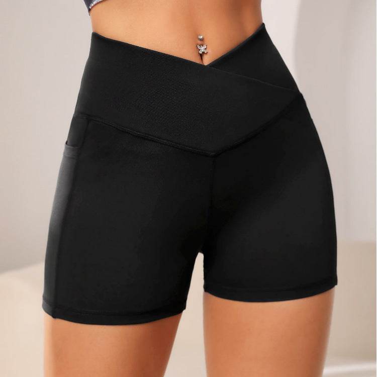 Buycenter Women's Sports Yoga Shorts - Elastic Polyester for Comfort - Buy Center