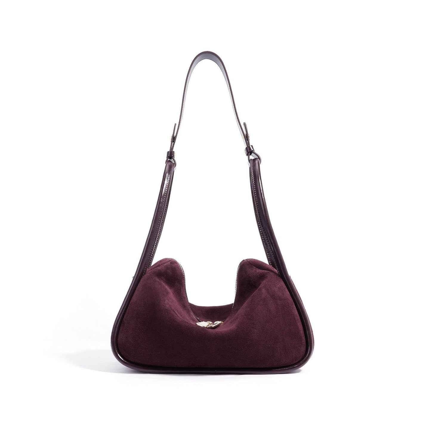 Women's Frosted Pillow Handbag - Stylish Burgundy & Coffee Shoulder Bag - Buy Center