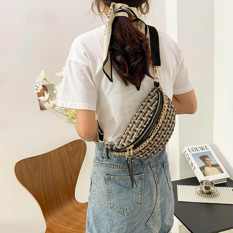 Buycenter Women's Fashion Shoulder Bag - Soft Polyester, Woven Design - Buy Center