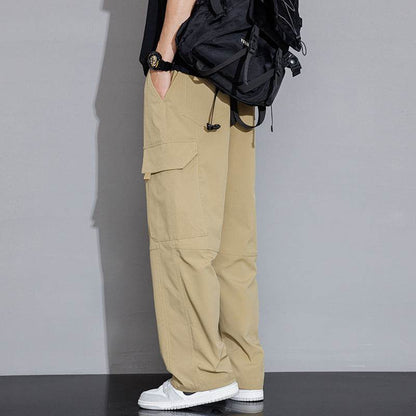Trendy Men's Casual Cargo Trousers - Loose Fit, Mid Waist Styles - Buy Center