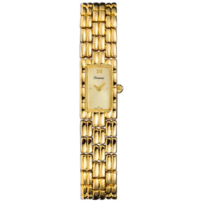 Simple Fashion Square Steel Watch - Elegant Gold & White Design 2025 - Buy Center