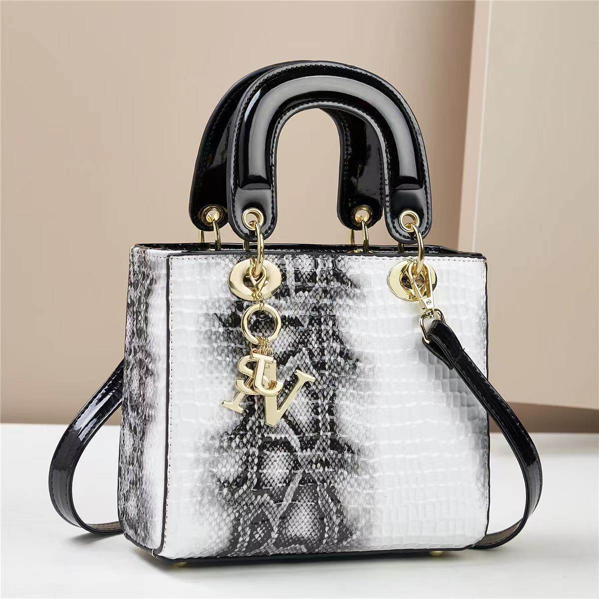 Buycenter Women's Shoulder Messenger Bag - Snakeskin & Nail Pattern Styles - Buy Center