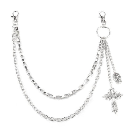 Buycenter Layered Retro Skull Body Chain - Unique Metal Jewelry - Buy Center