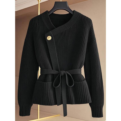 Buycenter Red Design Birthday Year Sweater - Lace Up Cardigan Style - Buy Center