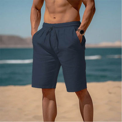 Breathable Drawstring Waist Shorts for Men - Multi-Pocket Casual Style - Buy Center
