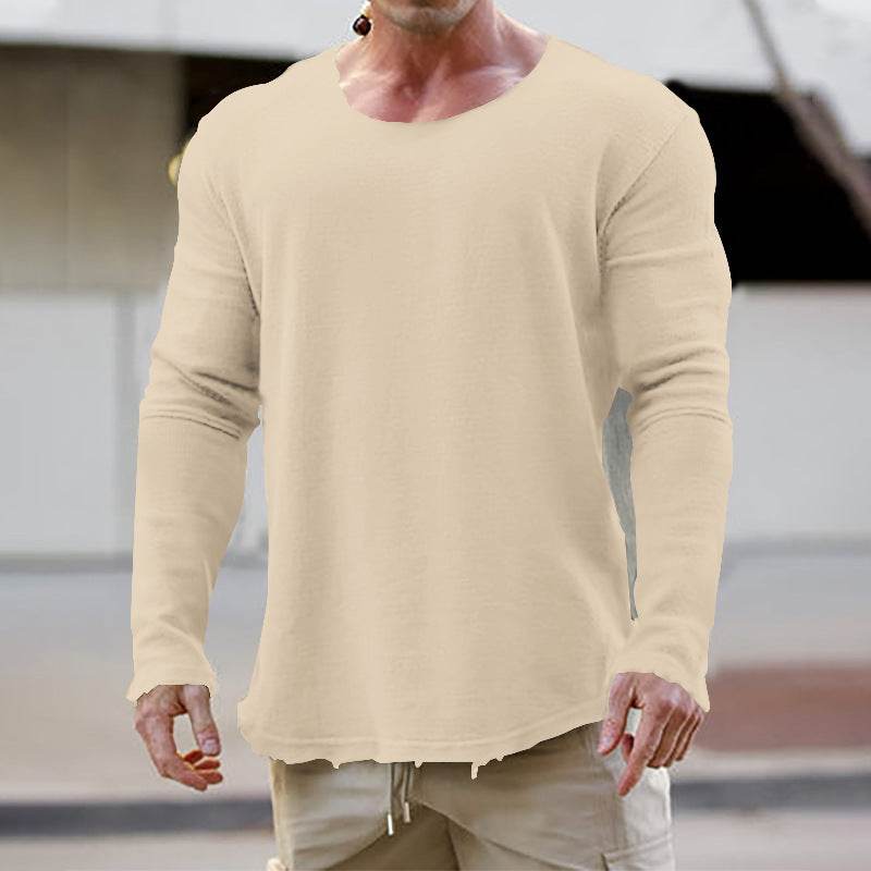 Buycenter Men's Casual Loose Sweatshirt - Comfortable Solid Colors - Buy Center