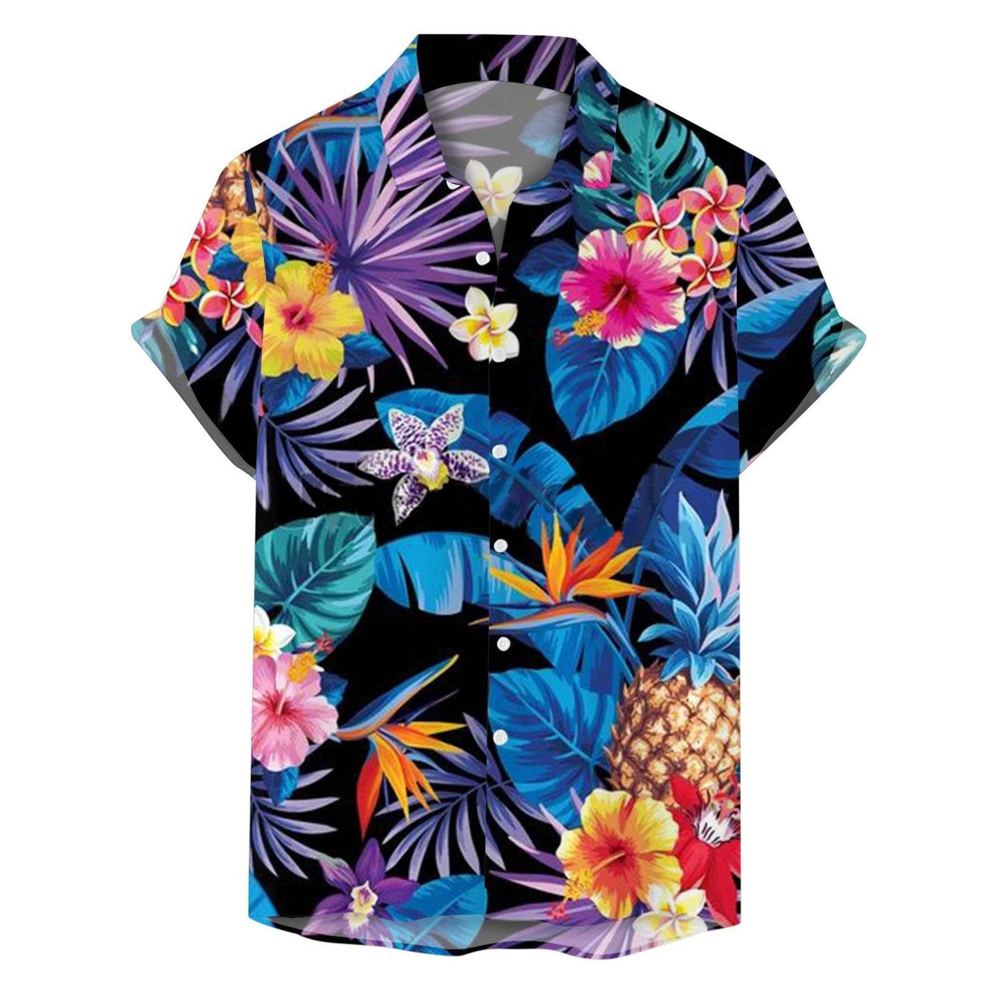 Retro Floral Loose Top for Men - Trendy Casual Wear in Multiple Sizes - Buy Center