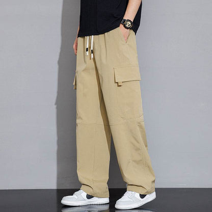 Trendy Men's Casual Cargo Trousers - Loose Fit, Mid Waist Styles - Buy Center
