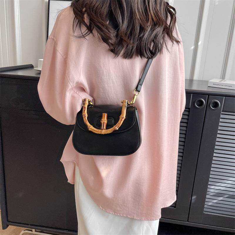 Buycenter Women's Portable Bamboo Shoulder Bag - Urban Simplicity Style - Buy Center