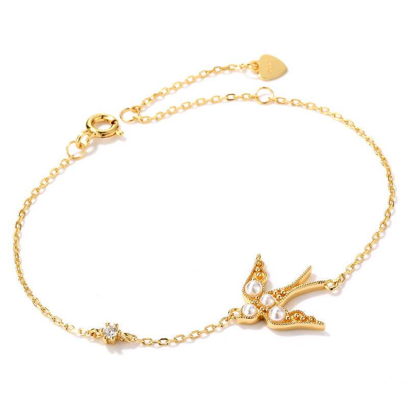 Buycenter Affordable Luxury Swallow Bracelet - 925 Silver, Stylish Gift - Buy Center