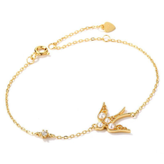 Buycenter Affordable Luxury Swallow Bracelet - 925 Silver, Stylish Gift - Buy Center