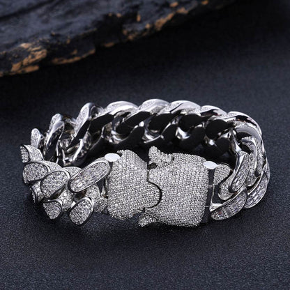 Buycenter Three Rows T Square Cuban Link Chain - Gold & Platinum Options - Buy Center