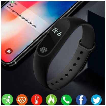 Buy Center Fitness Smart Bracelet for Men & Women - Casual Style, USB Charging - Buy Center
