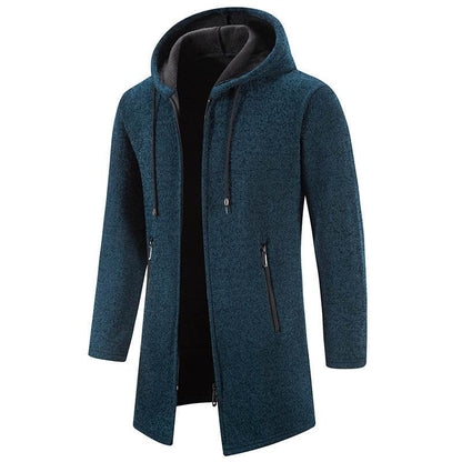 Men's Plus Size Hooded Cardigan - Stylish Zipper Sweater for Comfort - Buy Center