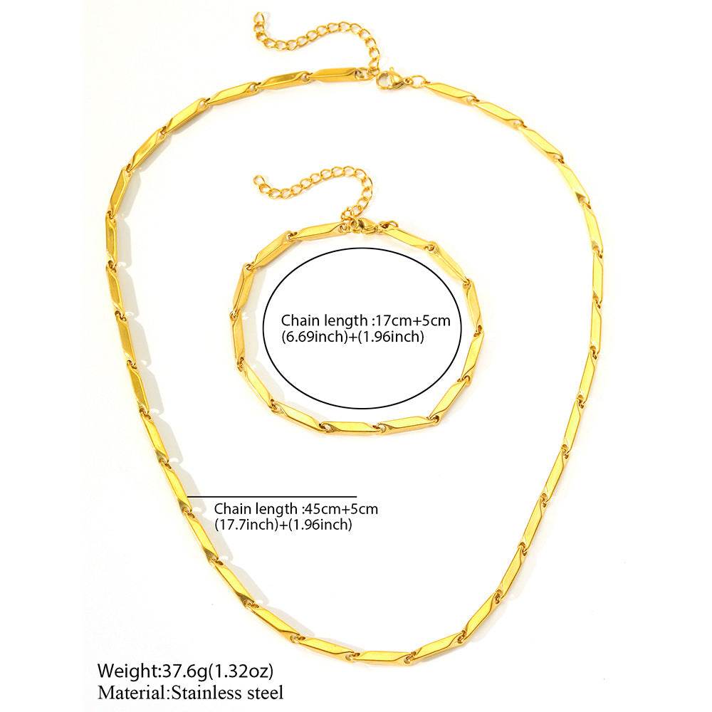 Niche Design Titanium Steel Melon Seeds Necklace - Durable Stylish Jewelry - Buy Center