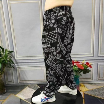 Loose-Fitting Chinese Style Harem Pants - Plus Size Fleece-Lined Comfort - Buy Center