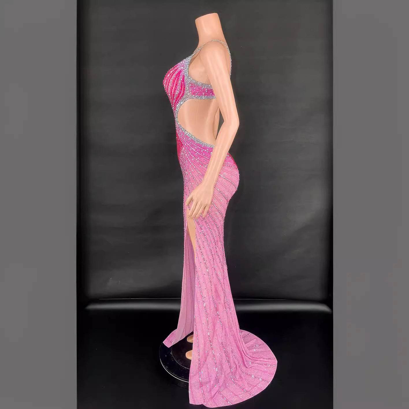 Sling Bodycon Dress - Sleeveless Asymmetric Design for Vibrant Parties - Buy Center