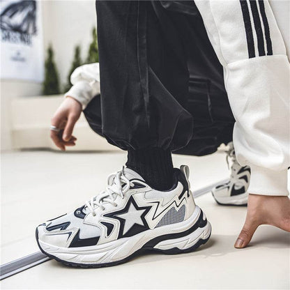 Thick Bottom Casual Daddy Shoes - Trendy Low Top for All-Day Comfort - Buy Center