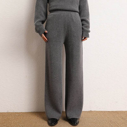 Women's High Waist Wide Leg Pants - Stylish Velvet Casual Fashion 2025 - Buy Center