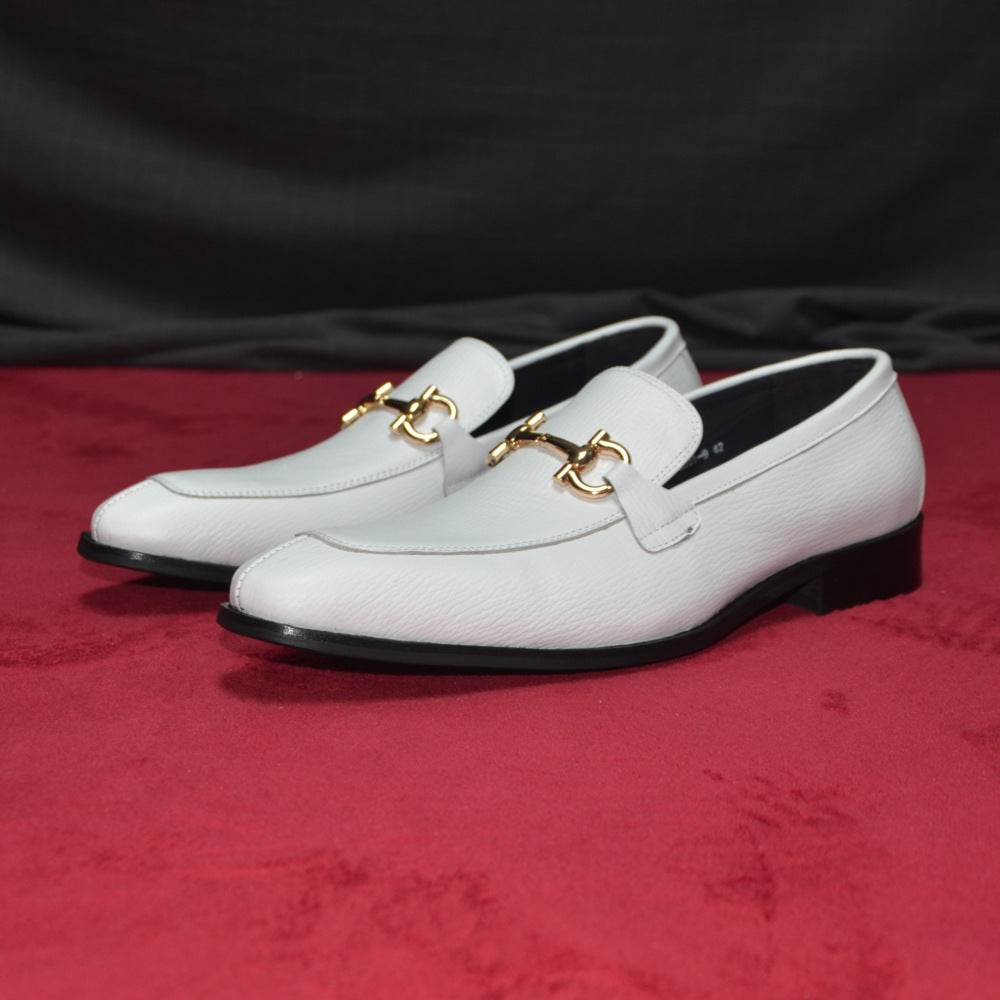 Men's Casual White Shoes - Premium Leather, Low Heel Fashion Trend 2025 - Buy Center