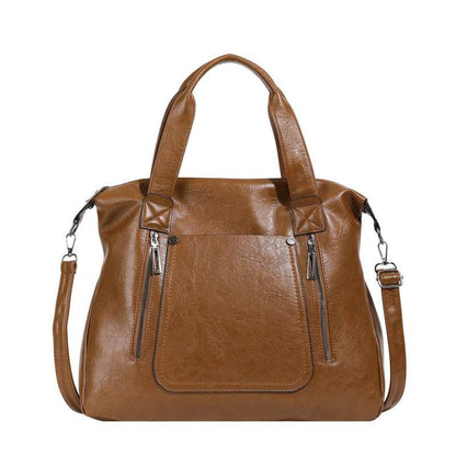 Retro Women's Crossbody Bag - Soft PU One-Shoulder Tote in Stylish Colors - Buy Center