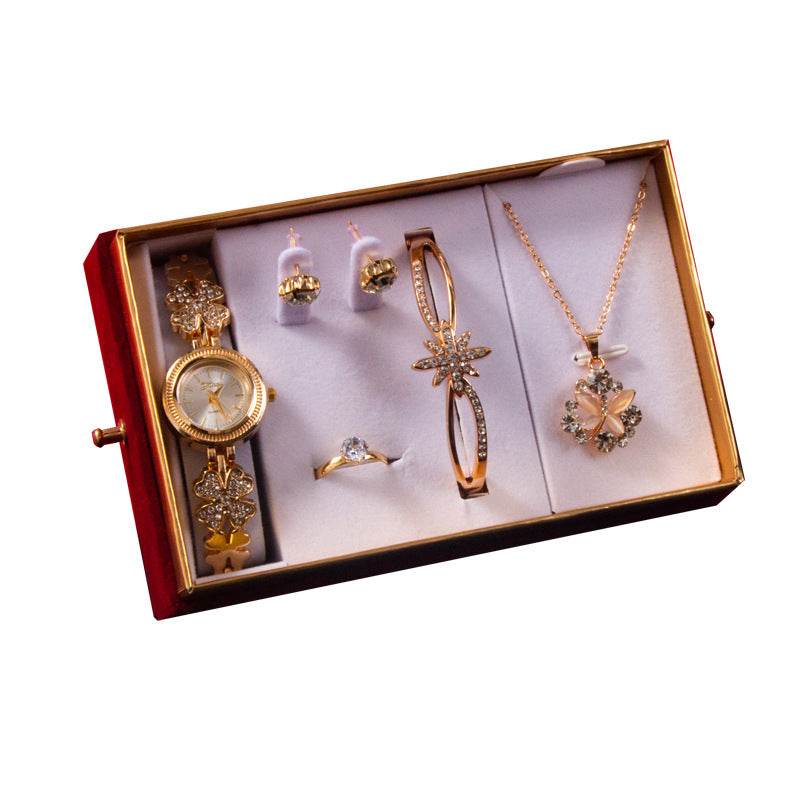 Goddess Festival Jewelry Set - Watch, Bracelet, Necklace, Earrings & Ring - Buy Center