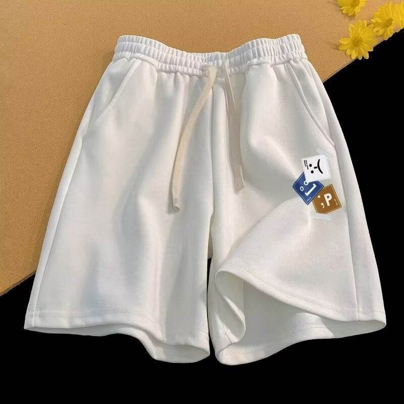 Buycenter Vintage Letter Print Loose Summer Shorts for Men - Stylish & Comfortable - Buy Center