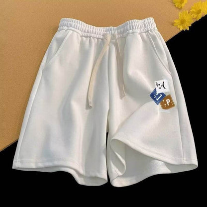 Buycenter Vintage Letter Print Loose Summer Shorts for Men - Stylish & Comfortable - Buy Center