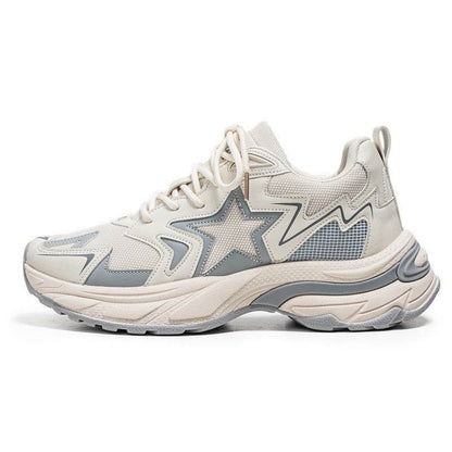 Thick Bottom Casual Daddy Shoes - Trendy Low Top for All-Day Comfort - Buy Center