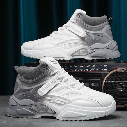 Men's Casual High-Top Sports Shoes - Thick Bottom, Wear-Resistant Design - Buy Center