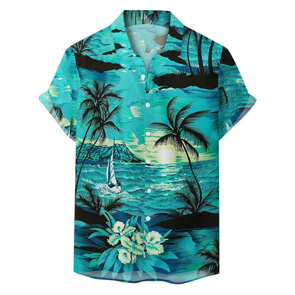 Retro Floral Loose Top for Men - Trendy Casual Wear in Multiple Sizes - Buy Center