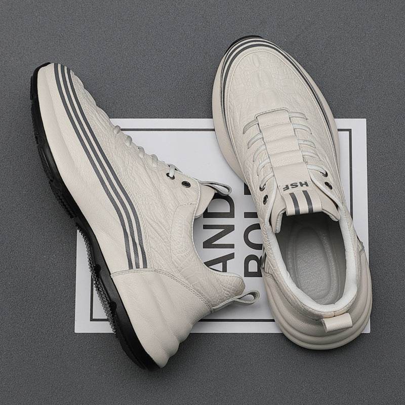 Buy Center Men's Breathable Leather Sports Shoes - Lightweight & Durable - Buy Center