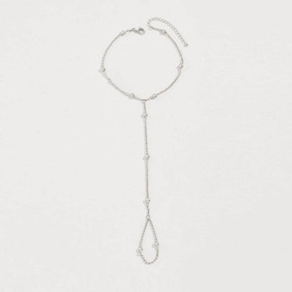 Buy Center Vintage Chain Finger Bracelet - Stylish Gold U-Shaped Design - Buy Center