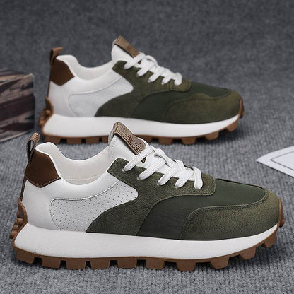 Buy Center Men's Casual Leather Dad Shoes - Breathable, Lightweight Design - Buy Center